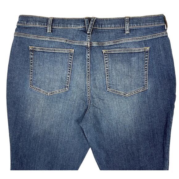 Duluth Daily Denim Bootcut Jeans Women Plus Sz 20 x 33" Dark Wash Stretch Flex - Picture 7 of 9